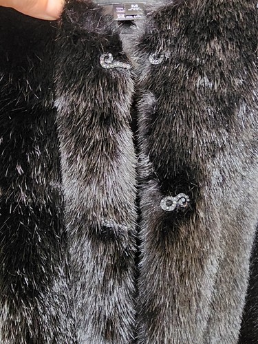 St. John Coat Collection By Marie Gray Faux Fur Medium Nordstrom - Picture 5 of 8