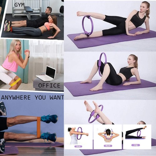 Pilates Ring Set, Mini Exercise Ball & Booty Bands for Home Workout, Women - Picture 36 of 41