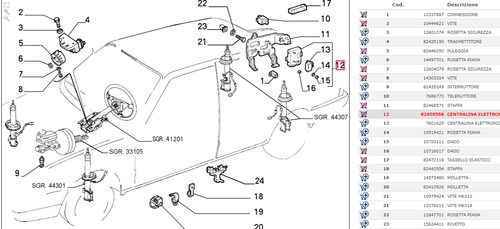 CENTRALINA ELETTRONICA SOSPENSIONI LANCIA THEMA  - LANCIA 82459568 - Picture 5 of 5