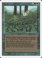 Kudzu 1x  MtG Revised SP/NM