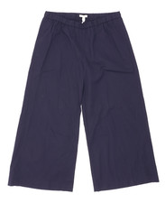Eileen Fisher L121006 Women  s Navy Blue Cropped Wide-Leg Pants Size S