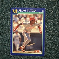 1991 Score - #479 Mariano Duncan Cincinnati Reds mlb baseball card