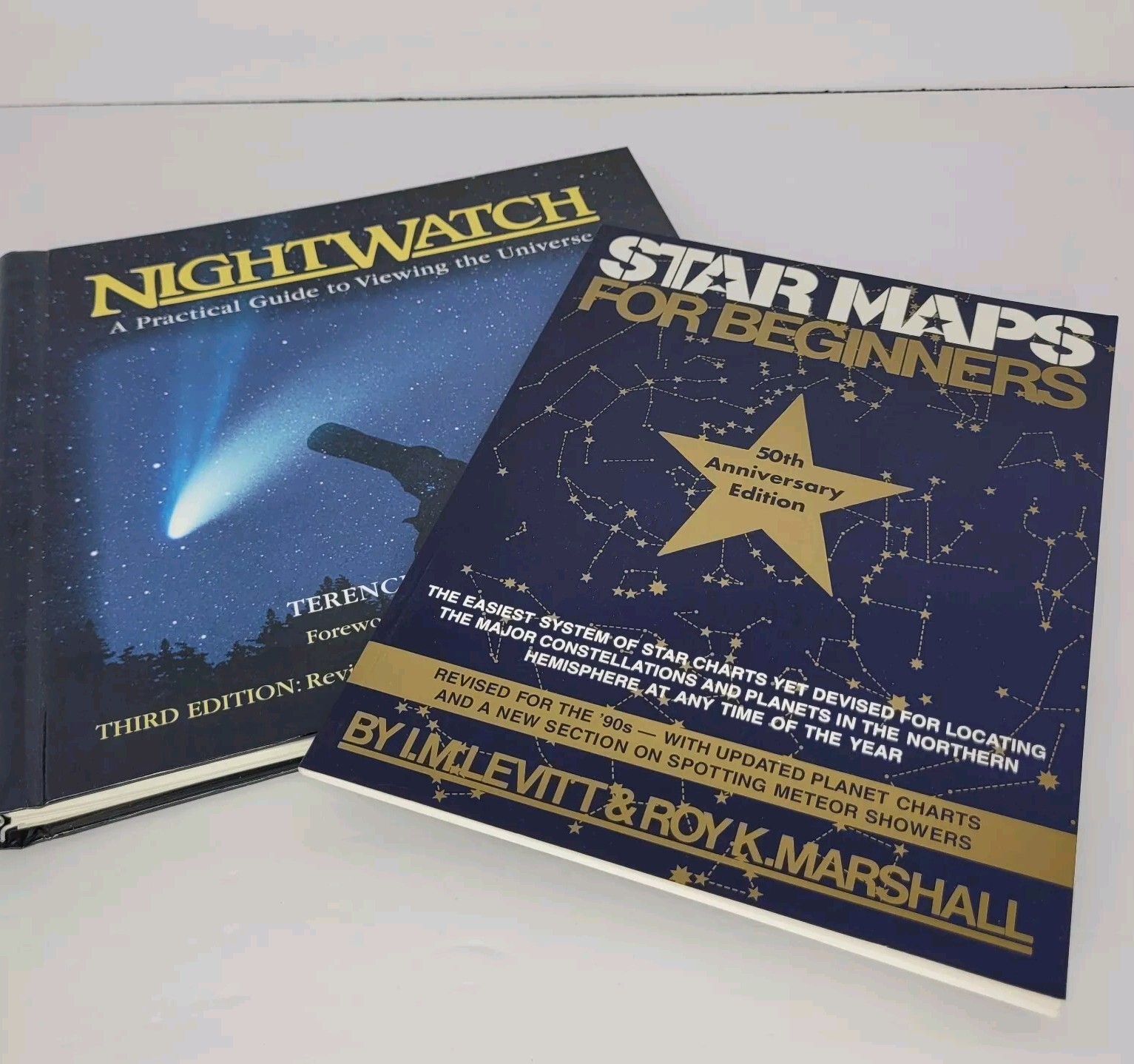 Lot of 2 Astronomy Guides - Nightwatch & Star Maps for Beginners