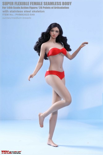 Cuerpo femenino sin costuras Phicen Tbleague 1/6 PHMB2022-S49 con pies desmontables + cabeza - Imagen 2 de 6