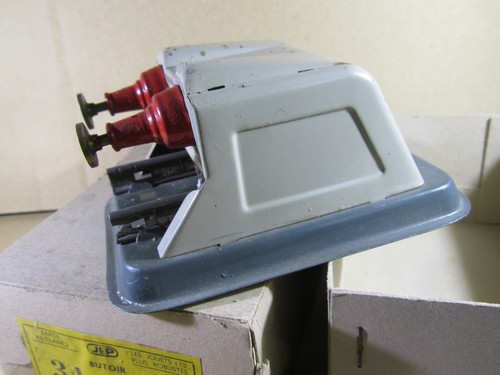 495R Vintage JEP 34 Frankreich Stoßfänger Blech Gleis 35 mm O Null + Box + gute Kontrolle - Bild 4 von 11