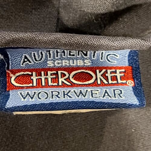 Cherokee Workwear Womens XS Scrub Top. Charcoal Grey Medical Shirt - Picture 2 of 9