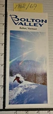1968/69 BOLTON VALLEY SKI AREA BROCHURE W/TRAIL MAP INSIDE.  MINT PERFECT!