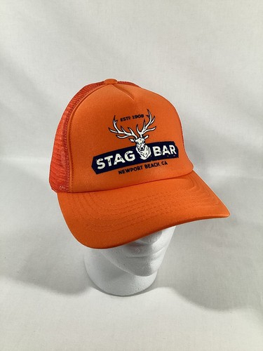 Stag Bar Hat Cap Newport Beach California Trucker Mesh-Back Snapback Adjustable