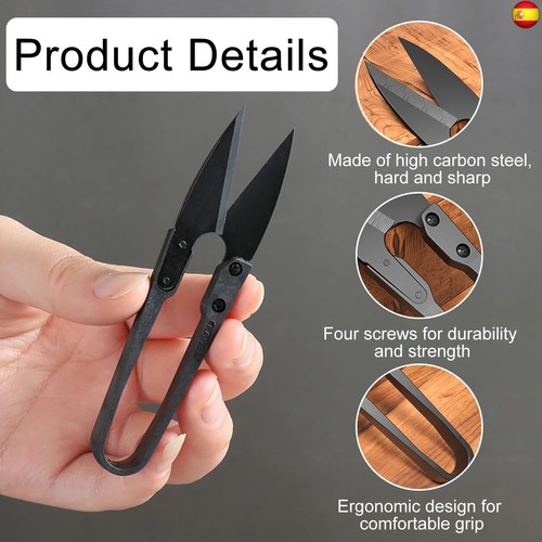 iCovalescent 5PCS Tijeras Coser Hilo U-Forma, Tijeras Cortahilos Hilo - Imagen 3 de 7