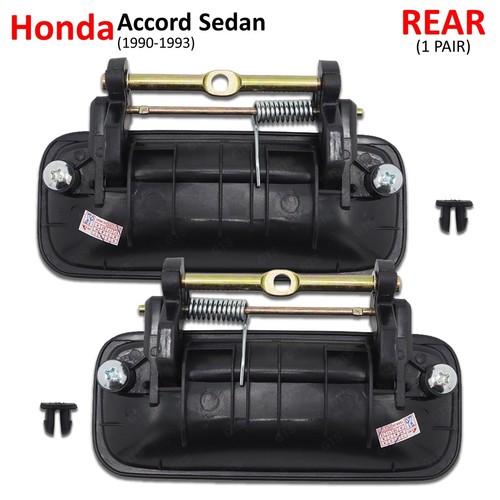 Set 4Dr Outside Outer Door Handle For Honda Accord Sedan 1990 - 1993 - Picture 10 of 11