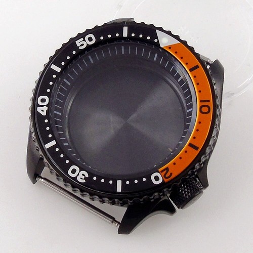 316L 42mm Sapphire Crystal PVD Watch Case Fits NH35A NH36A Aluminum Bezel Insert - Picture 7 of 27