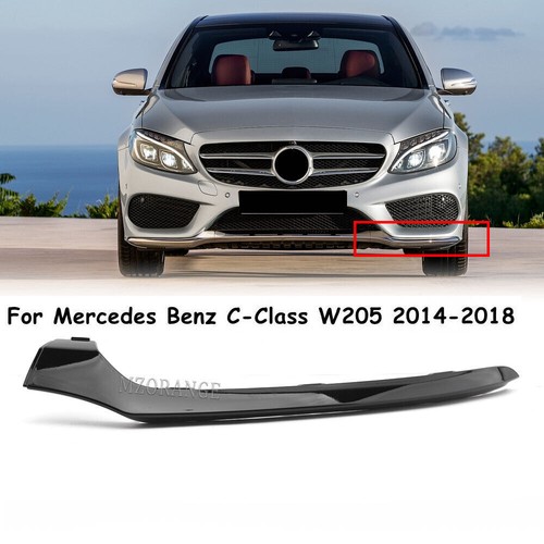 Left Side Front Bumper Lower Lip Trim For Mercedes Benz C-Class W205 2014-2018 - Picture 1 of 12