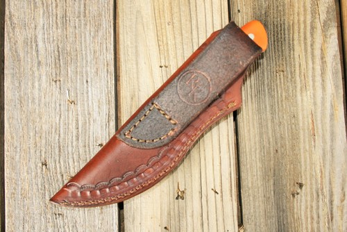 Funda de cuchillo de cuero personalizada. Mediano 7" x 2 1/4" con apertura 1 7/8" A2-B - Imagen 2 de 4