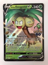 Pokémon TCG Alolan Exeggutor V Sword & Shield SWSH225 Holo Promo - Excellent