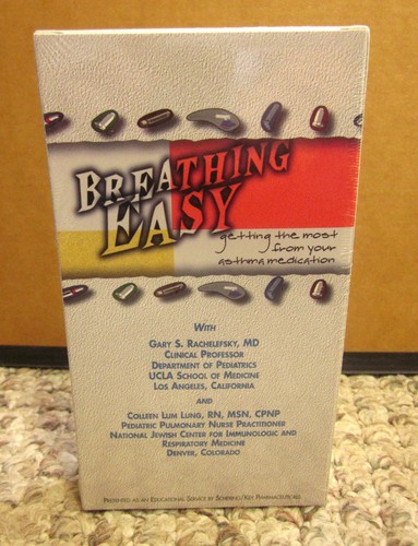 BREATHING EASY Asthma Medication VHS instructional NEW Gary Rachelefsky - Bild 2 von 2
