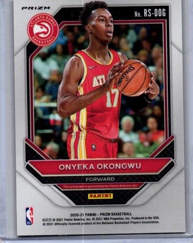 Panini Prizm Onyeka Okongwu Red Color Match ROOKIE Auto - Picture 2 of 2