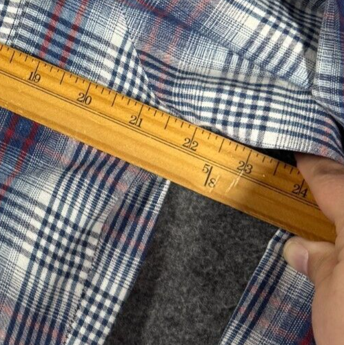 Vintage Rough Stock Panhandle Slim Button Down shirt Mens Large L Red Plaid - Picture 4 of 8