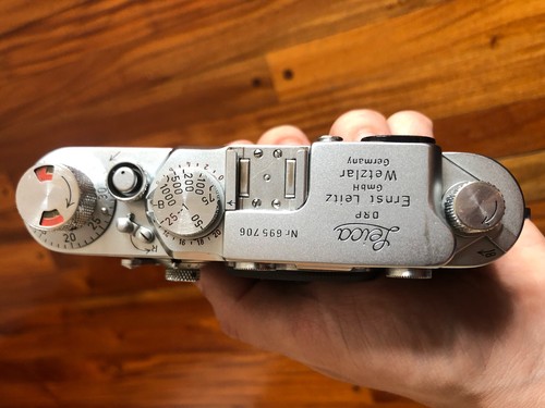 Leica III F Leitz Wetzlar Self timer Red Dial Camera body CLA'D 1954 Excellent - Picture 11 of 13