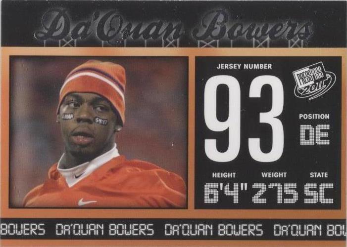 2011 Press Pass Da'Quan Bowers #10 - 1 of 2