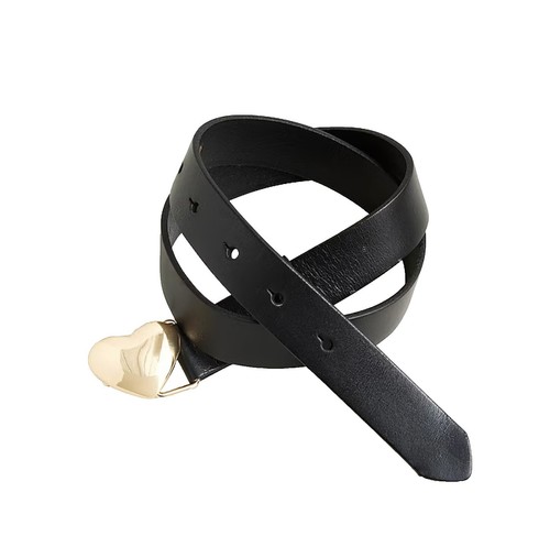 即完！Lサイズ！HEART LEATHER BELT Juicy Couture Heart Buckle Belt L/XL Belt New Black | eBay