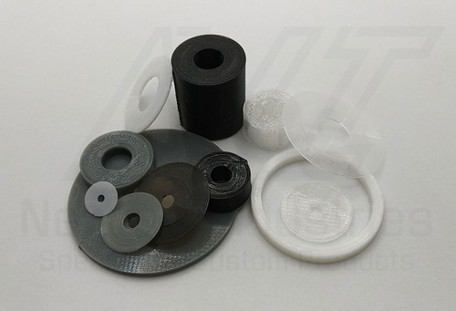 Washer or Spacer - CUSTOM ANY SIZE - 2-400mm - Plastic or Rubber - Any Color - Picture 1 of 5