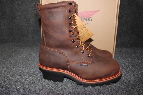 Red Wing 4417 LoggerMax Herren Größe 9,5 EE 9 Zoll Sicherheit Zehen Wasserdicht Arbeitsstiefel - Bild 2 von 13