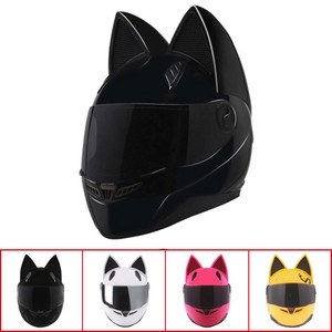 Cat ears full face Helmet moto casco Motorcycle racing Cat ears full face Helmet moto casco Motorcycle racing