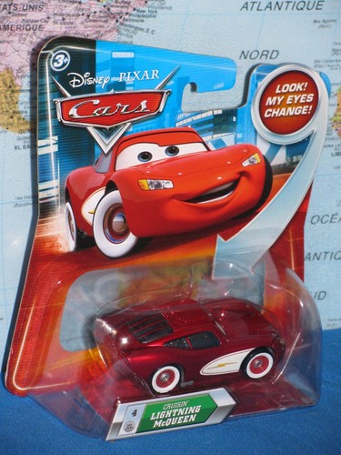 DISNEY PIXAR CARS CRUISIN LIGHTNING McQUEEN #4 LOOK MY EYES CHANGE *BRAND NEW* - Picture 2 of 9