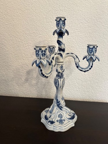 Alter großer 3 armiger Kerzenleuchter/Kerzenhalter Meissen
