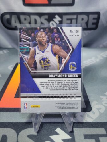 Draymond Green 2019-20 Panini Mosaic Fast Break Blue /85 - Picture 2 of 3