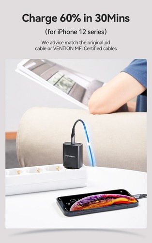 PD 20W Charger Plug USB Type C PD Fast Charger Adapter for iPhone 15 14 13 12 - Picture 7 of 26