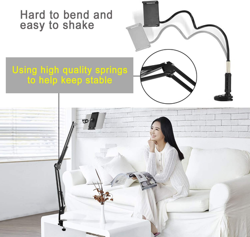 soporte para celular tablet tableta de cama escritorio giratoria 360 brazo New - Picture 4 of 12