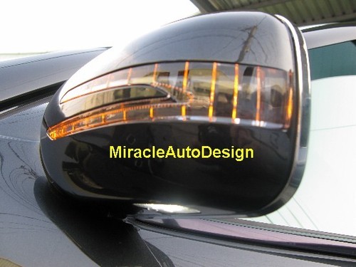 2 ARROW LED BLACK DOOR MIRROR COVERS 1995-2002 MERCEDES BENZ W208 CLK A208 C208 - Picture 9 of 9