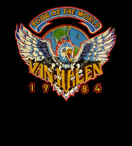 VAN-HALEN-cd-lgo-1984-TOUR-OF-THE-WORLD-Official-SHIRT-MED-new