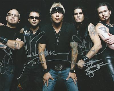 GFA Amerikanisch Rock Haar Band Warrant Signiert 8x10 Foto Beweis W4 COA