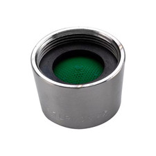 Builders 4 In. Centerset 1.2 GPM Bathroom Sink Faucet Aerator in Brushed Nickel