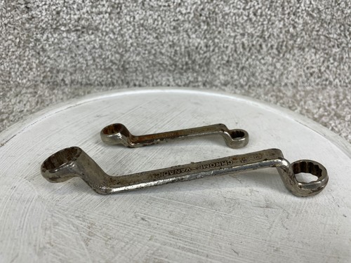 Lotto 2 chiavi ad anello offset box 19/32" 3/8" 5/8" 7/16" cromo vanadio - Foto 4 di 14