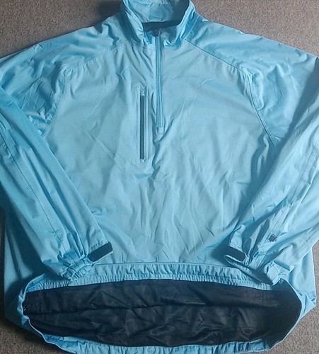 Zero Restriction Jacket Men's XL Blue 1/4 Zip Lined Pullover Windbreaker - Picture 2 of 13