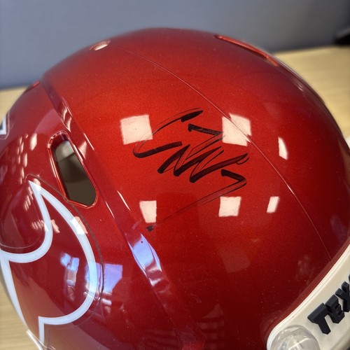 CJ Stroud Autographed Houston Texans Signed Full Size Authentic Helmet Fanatics - Picture 5 of 6