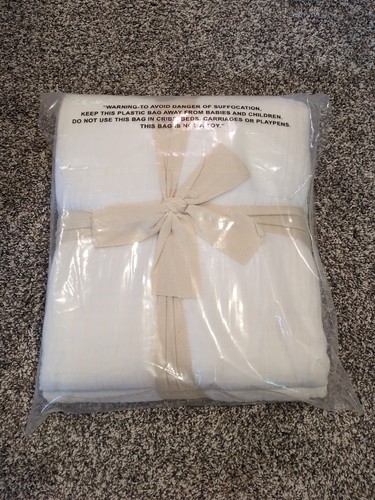 NEW King 100% Cotton Gauze Bed Blanket White - Clean Spaces 108" x 90" - Picture 4 of 4