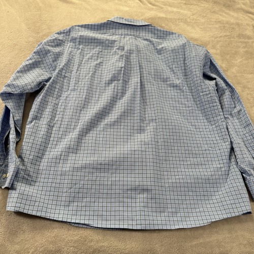 Brooks Brothers Hemd Herren XXL blau kariert kariert Regent Fit Supima bügelfrei - Bild 6 von 6