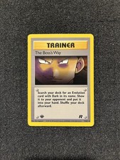 1st Edition Boss's Way Team Rocket Excellent Condition 2000 Pokemon
