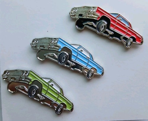 Lowrider Set 1962 Chevrolet Impala Old School Chicano Cars Custom ENAMEL PINS - Picture 4 of 4