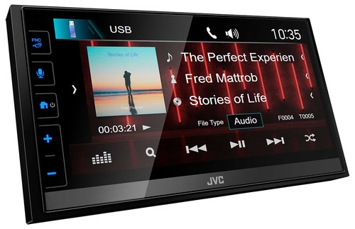 JVC DAB Bluetooth MP3 USB 2DIN Autoradio für Ford Fusion Transit Kuga 05-12 schw - Bild 6 von 12