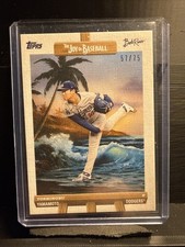 Yoshinobu Yamamoto 2025 Topps X Bob Ross the Joy of Baseball Easel Canvas /75