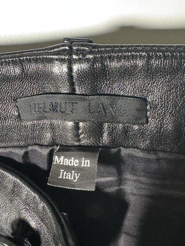 Helmut Lang Archive 90s/00s Black Leather Pants - Picture 5 of 13