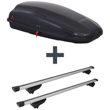 Dachbox G3 Arjes 320 + Dachträger G3 Clop airflow für Mercedes GLC SUV Typ X253