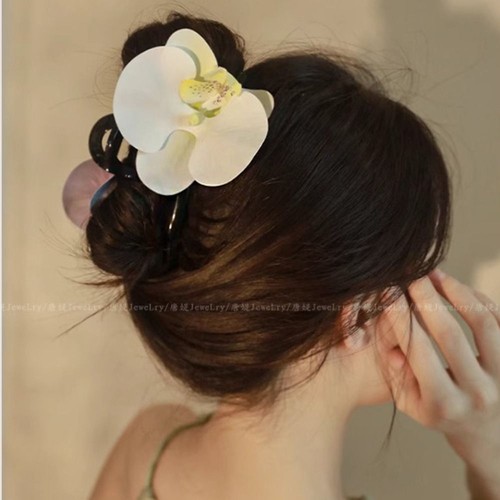 Ponytail Clip Flower Hair Claw Bohemia Barrettes Large Shark Clip Female - Picture 11 of 17