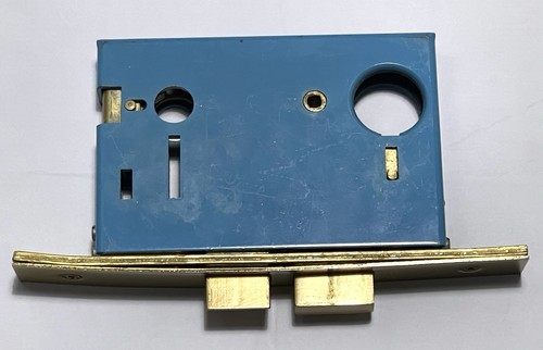Vintage Baldwin Mortise Deadbolt Entrance Blue Case 2-3/8” Backset Lock - Picture 5 of 6