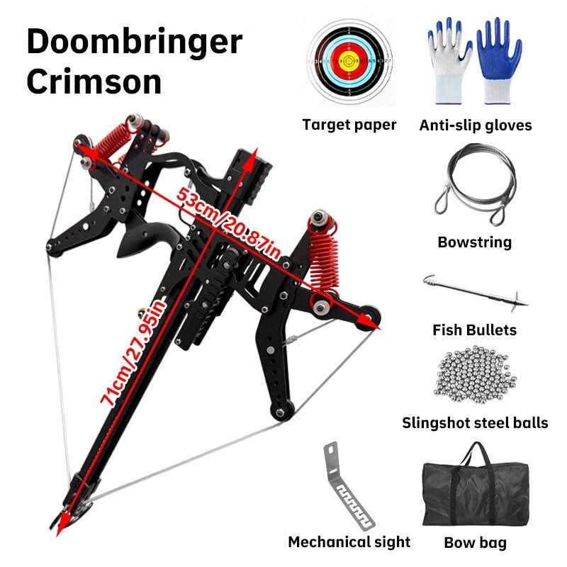 Apocalyptic Terminator 50 multi-shot slingshot, high-speed composite bow